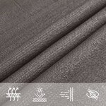 vidaXL Voile d'ombrage 160 g/m² Anthracite 4x4x4 m PEHD