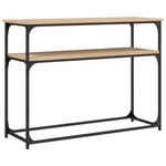 vidaXL Table console chêne sonoma 100x35 5x75 cm bois d'ingénierie