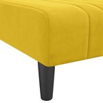 vidaXL Chaise longue jaune velours