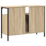 Meuble Lavabo Salle de Bain vidaXL Chêne Sonoma 80x30x60 cm Bois d'ingénierie