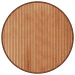 vidaXL Tapis rond naturel 80 cm bambou