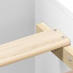 vidaXL Cadre de lit sans matelas blanc 160x200 cm