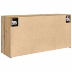 vidaXL Armoire murale de bain chêne artisanal bois d'ingénierie