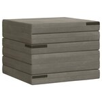vidaXL Canapé-lit pliable 140 x 67 x 15 cm Gris clair