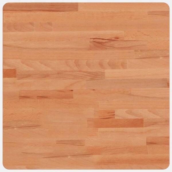 vidaXL Dessus de table 50x50x1 5 cm carré bois massif de hêtre