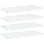 vidaXL Panneaux de bibliothèque 4 Pièces blanc bois d’ingénierie