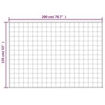 vidaXL Couverture lestée Crème clair 135x200 cm 6 kg Tissu