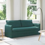 vidaXL Canapé Vert foncé 196 x 82 x 85 cm tissu