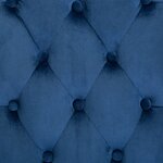 vidaXL Chaises à manger lot de 4 Bleu Velours