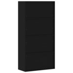 vidaXL Classeur noir 90x40x220 cm acier