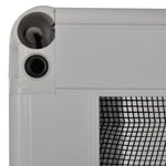 vidaXL Moustiquaire plissée pour fenêtre Aluminium 80 x 100 cm