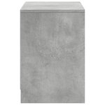 vidaXL Meuble TV avec LED gris béton 100x34x50 cm bois d'ingénierie