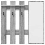 vidaXL Porte-manteau mural Montage mural Gris sonoma 100 x 10 x 100 cm