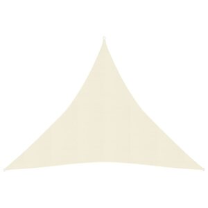 vidaXL Voile d'ombrage 160 g/m² Crème 6x6x6 m PEHD