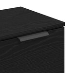 vidaXL Buffets 2 Pièces Chêne Noir 60x30x70 cm Bois d'ingénierie