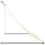 vidaXL Auvent rétractable crème 250x150 m tissu et acier
