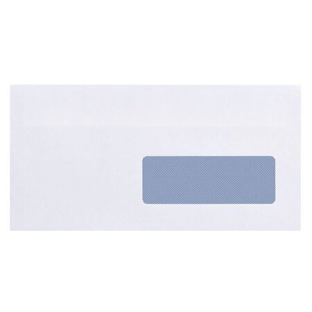 Boîte de 500 enveloppes blanches 110 x 220 mm format dl avec bande protectrice  avec fenêtre 35 x 100 mm - maxiburo