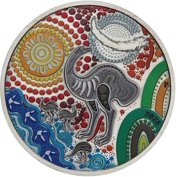 Pièce de monnaie en Argent 2 Dollars g 62.2 (2 oz) Millésime 2025 EMU UTINGAT