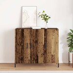 vidaXL Buffet Bois ancien 90 x 34 x 80 cm Bois d'ingénierie