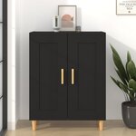 vidaXL Buffet Noir 69 5x34x90 cm Bois d'ingénierie