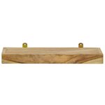 vidaXL Étagères murales 2 Pièces 40x15x4 cm bois de teck massif