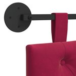 vidaXL Tête de lit suspendue Bordeaux Velours