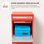 Boîte à colis Large Rouge 2 portes Acier galvanisé SMART PARCEL BOX™