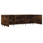 vidaXL Meuble TV chêne fumé 150x30x50 cm bois d'ingénierie