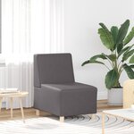 vidaXL Fauteuil Gris 55 x 74 x 82 cm Faux cuir