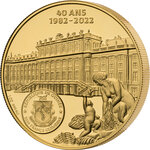 Pièce de monnaie en Or 5000 Francs g 31.1 (1 oz) Millésime 2022 Édition Portrait d'Or ROMY SCHNEIDER