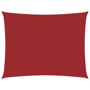 vidaXL Voile de parasol tissu oxford rectangulaire 4x5 m rouge