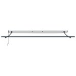 vidaXL Store Rétractable Automatique avec LED Rayures Rouges et Blanches 450x350 cm