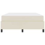 vidaXL Cadre de lit avec matelas Crème 140 x 200 cm Faux cuir