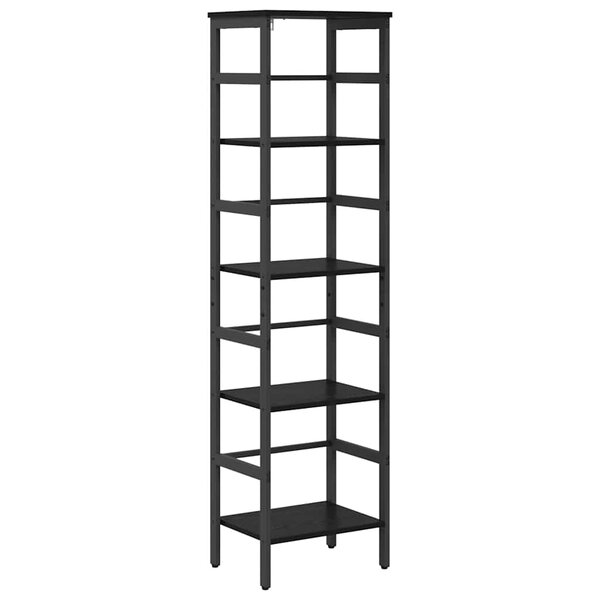 vidaXL Étagère Chêne noir 40 x 29 5 x 149 cm Bois d'ingénierie