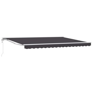 vidaXL Auvent rétractable électrique Anthracite 4 × 3 m