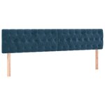 vidaXL Sommier à lattes de lit avec matelas LED Bleu foncé 200x200 cm