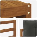 vidaXL Ensembles de canapés 11 pc Naturel et Anthracite