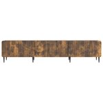 vidaXL Meuble TV Chêne fumé 147 x 34 5 x 32 cm Bois d'ingénierie