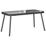 vidaXL Ensemble de canapé de jardin 2 Pièces Noir polyrotin