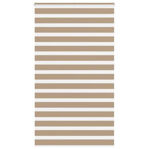 vidaXL Store zèbre marron sable largeur du tissu 125 9cm polyester