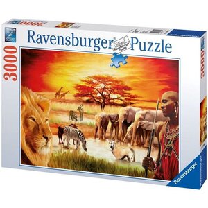 Puzzle 3000 pieces - la fierté du massai - ravensburger - puzzle adultes - des 14 ans
