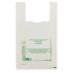 Sac biorsourcé à bretelles en liasse vert 26x45x12cm (lot de 500)