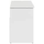 vidaXL Banc à chaussures blanc brillant 102x30 5x45 cm bois ingénierie