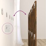 vidaXL Tête de lit avec armoires Chêne fumé Bois d'ingénierie