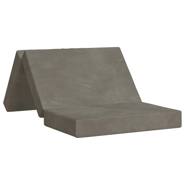vidaXL Canapé-lit pliable 100 x 67 x 45 cm Gris clair