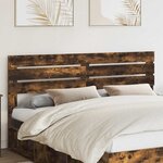 vidaXL Tête de lit Chêne fumé 180 cm Bois d'ingénierie