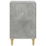 vidaXL Table de chevet Gris béton 43 x 39 5 x 66 5 cm
