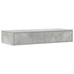 Tiroirs de lit vidaXL Gris béton 100x36 5x16 5 cm en bois d'ingénierie