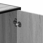vidaXL Banc à chaussures sonoma gris bois d'ingénierie et métal