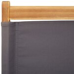 vidaXL Chaises de jardin pliantes lot de 8 tissu et bois massif